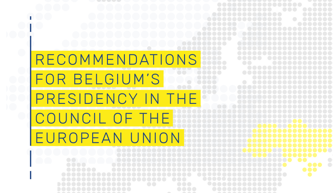 Recommendations for Belgium’s presidency in the Council of the European Union