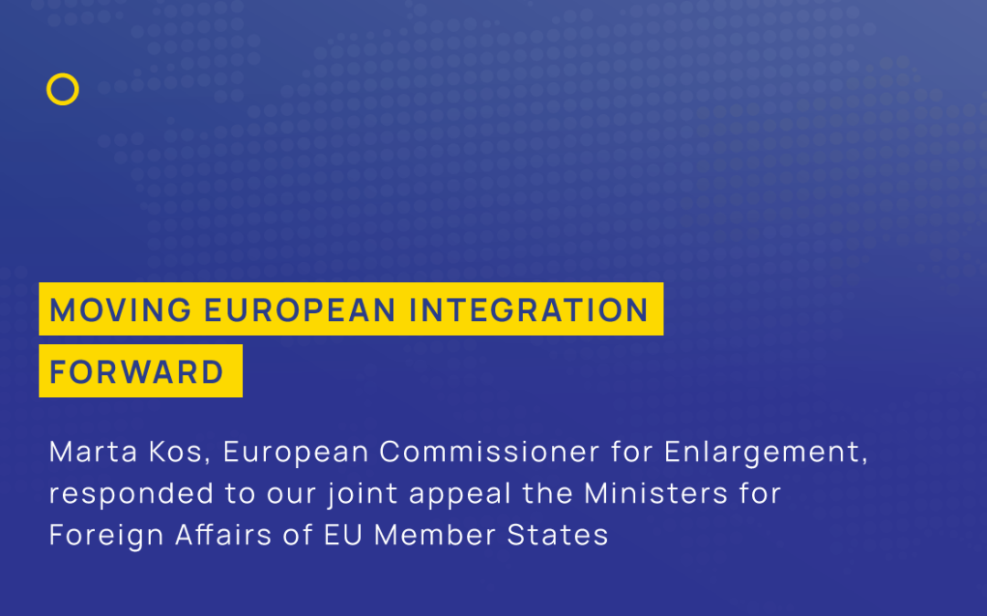 Moving European integration forward! European Commission responded to our joint appeal